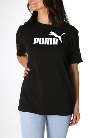 Essentials Logo Boyfriend Tee Puma Black