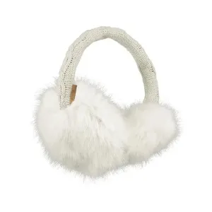 Faux Fur Earmuffs - White/white