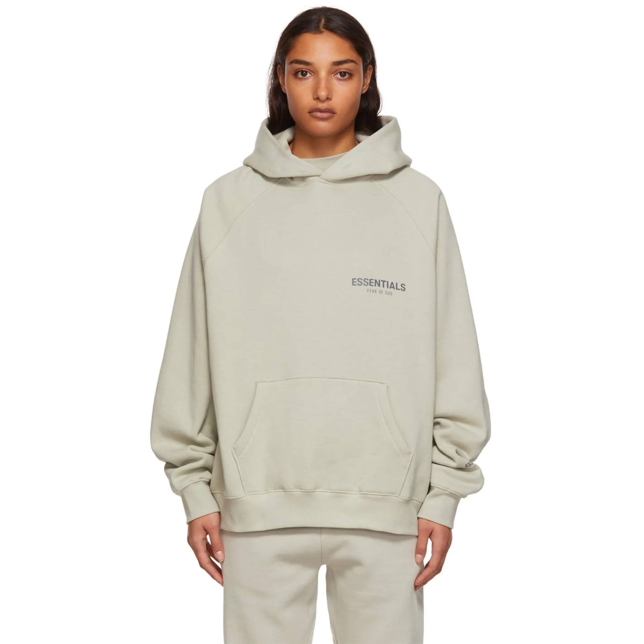 Fear Of God Essentials Concrete Hoodie