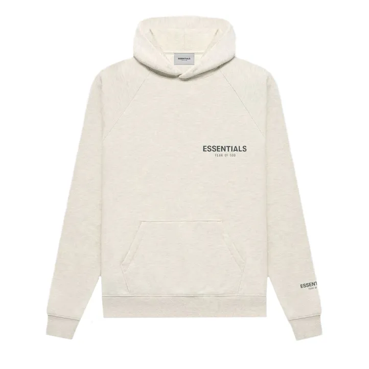 Fear of God Essentials Core Collection Pullover Hoodie Light Heather Oatmeal