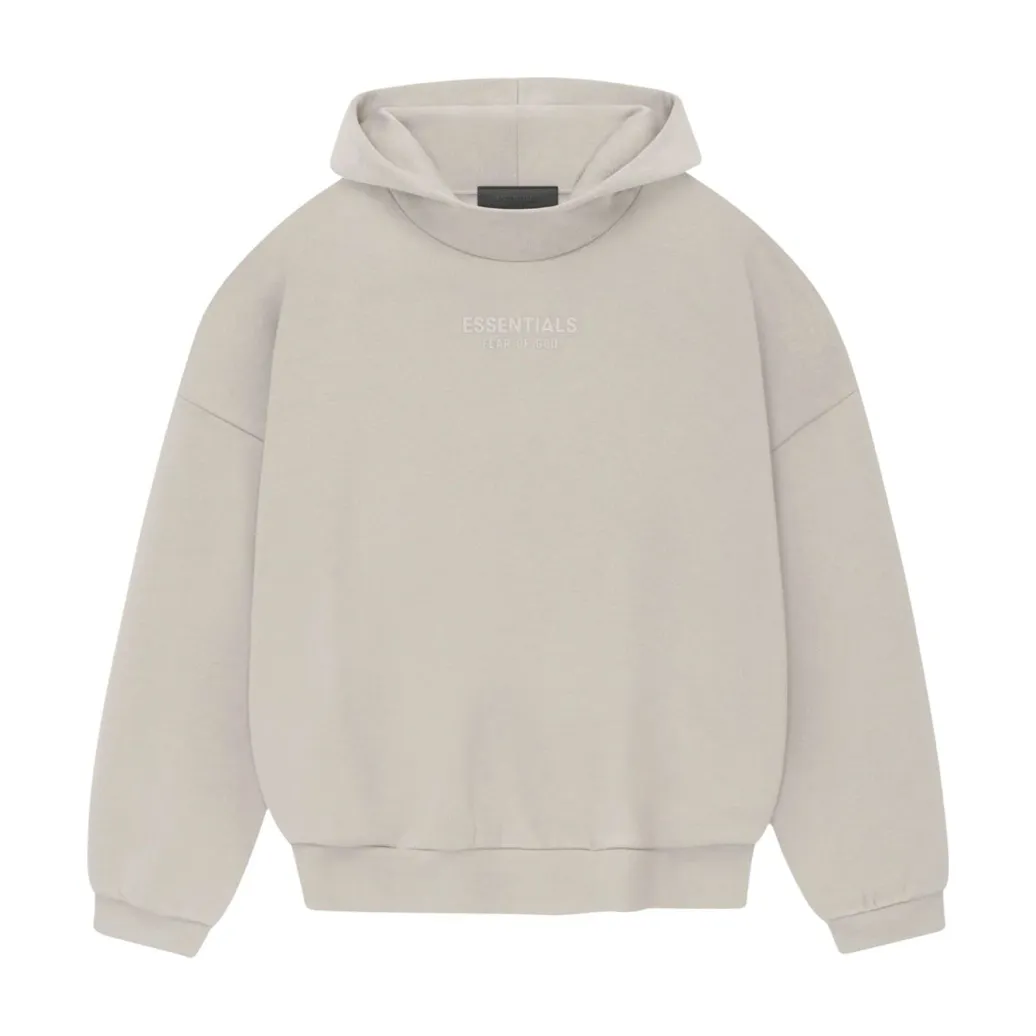 Fear of God Essentials Hoodie Silver Cloud