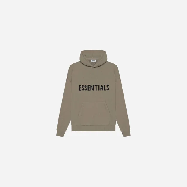 FEAR OF GOD ESSENTIALS KNIT PULLOVER HOODIE (SS21)TAUPE