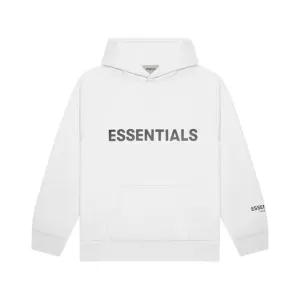 FEAR OF GOD ESSENTIALS Pullover Hoodie Applique Logo White