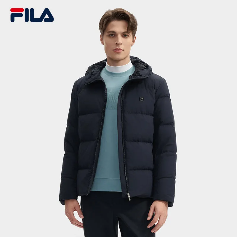 FILA CORE LIFESTYLE WHITE ORTISEI Men Down Jacket (Black)