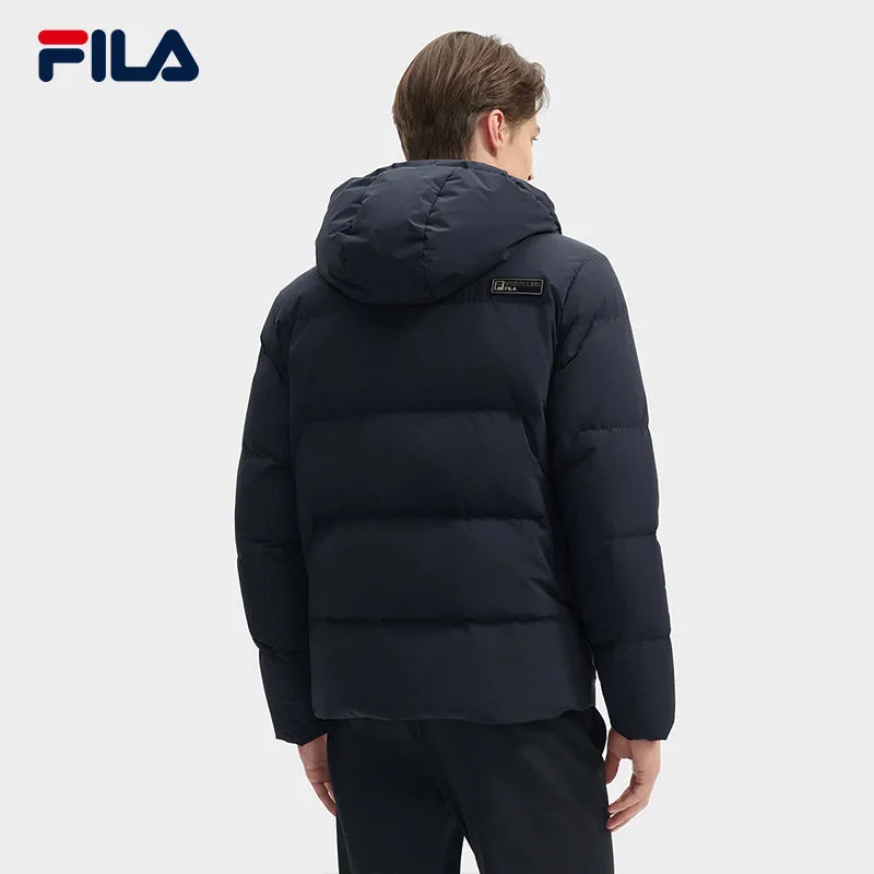 FILA CORE LIFESTYLE WHITE ORTISEI Men Down Jacket (Black)