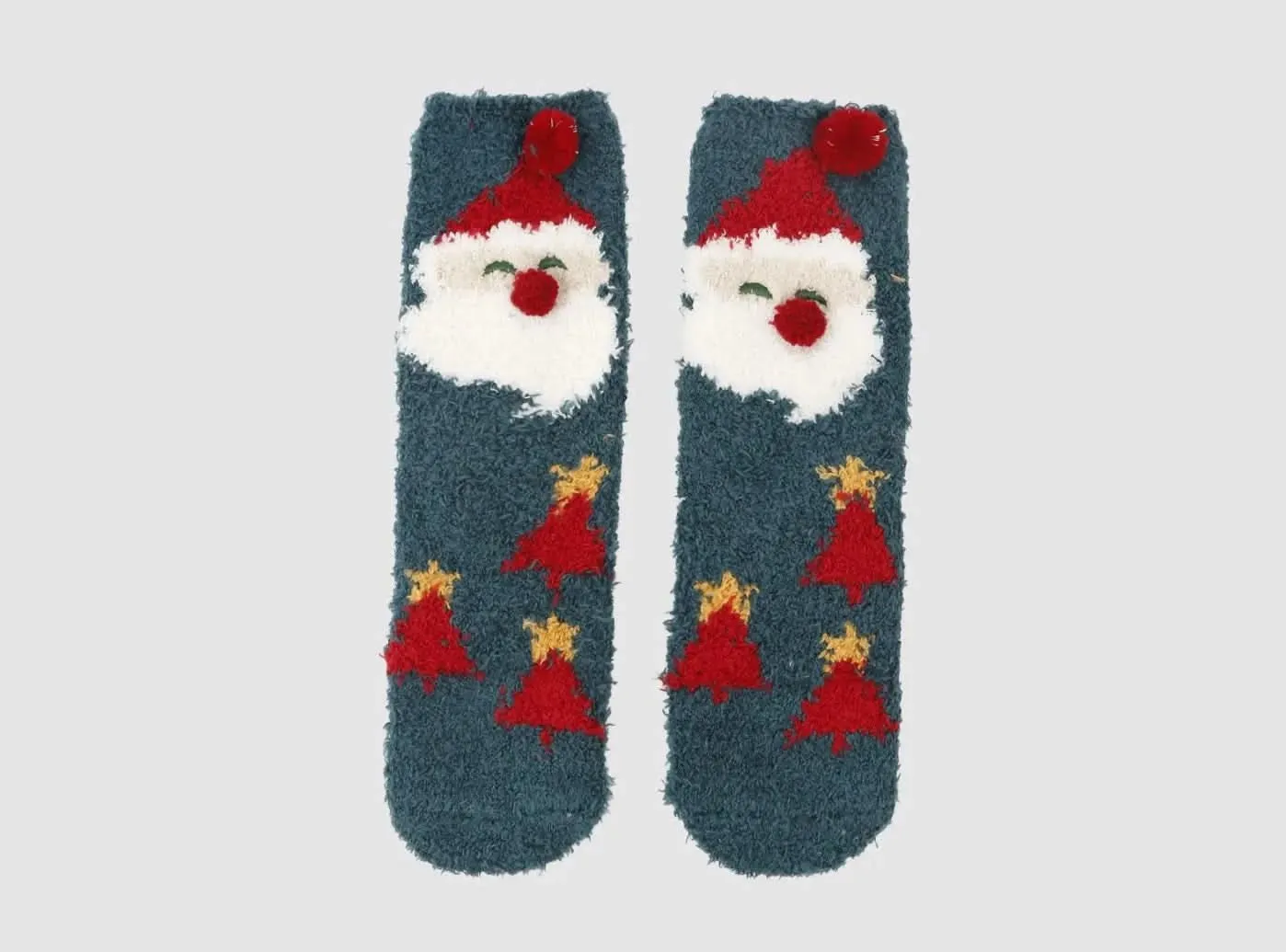 FitVille Women's Fuzzy Christmas Socks V2-3-Pack