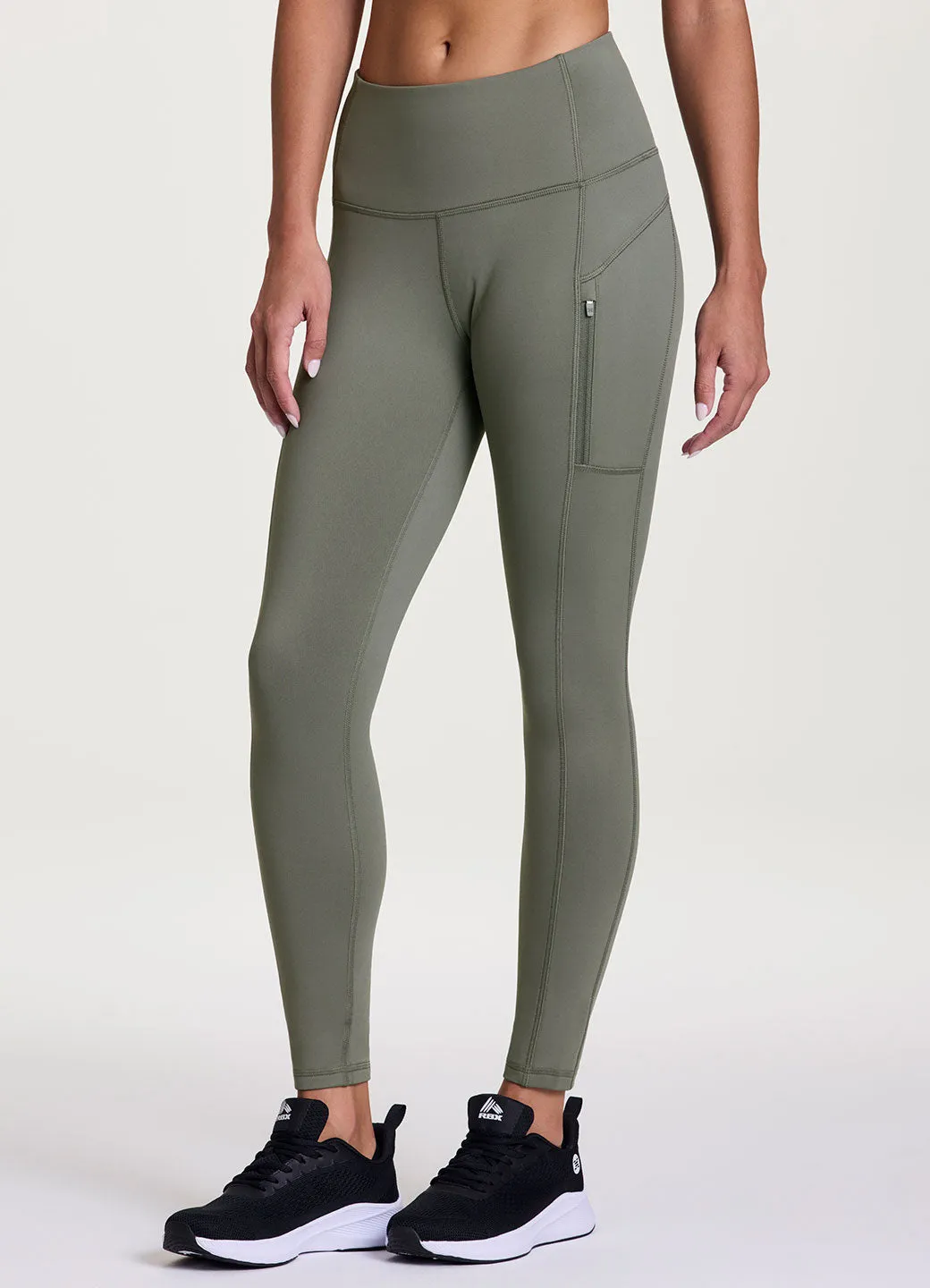 Fleece Lined Zip Pocket Legging