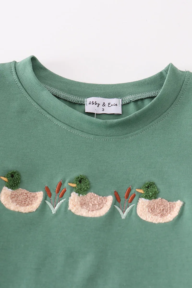 Forest duck french knot boy set