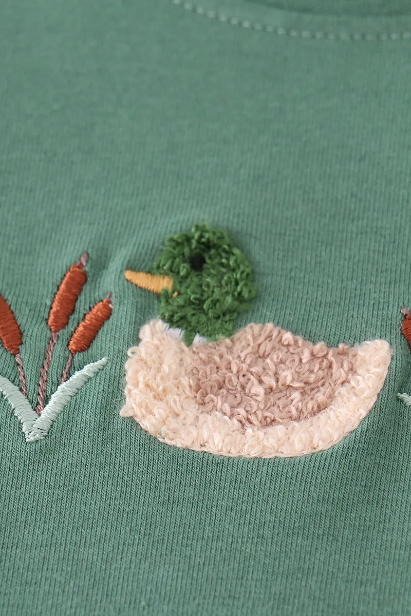 Forest duck french knot boy set