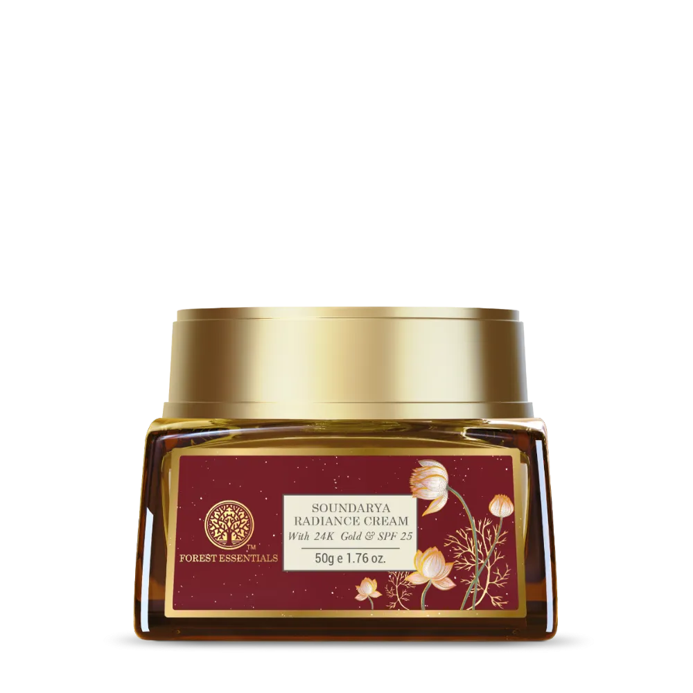 Forest Essentials Soundarya Radiance Cream With 24K Gold & Spf25