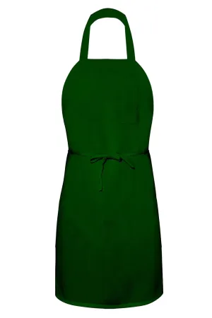 Forest Green Bib Apron (1 Pencil Pocket)