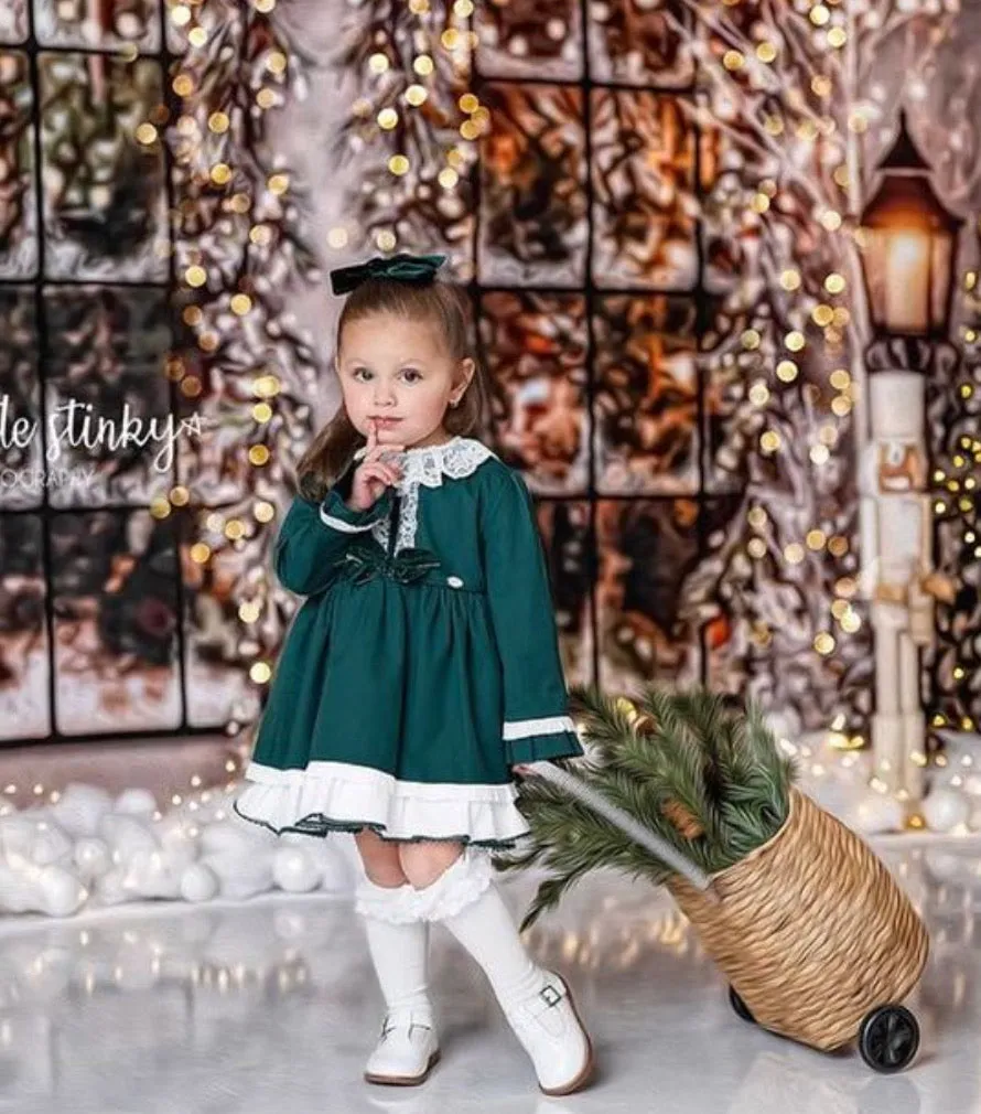 Forest Green Lace Dress