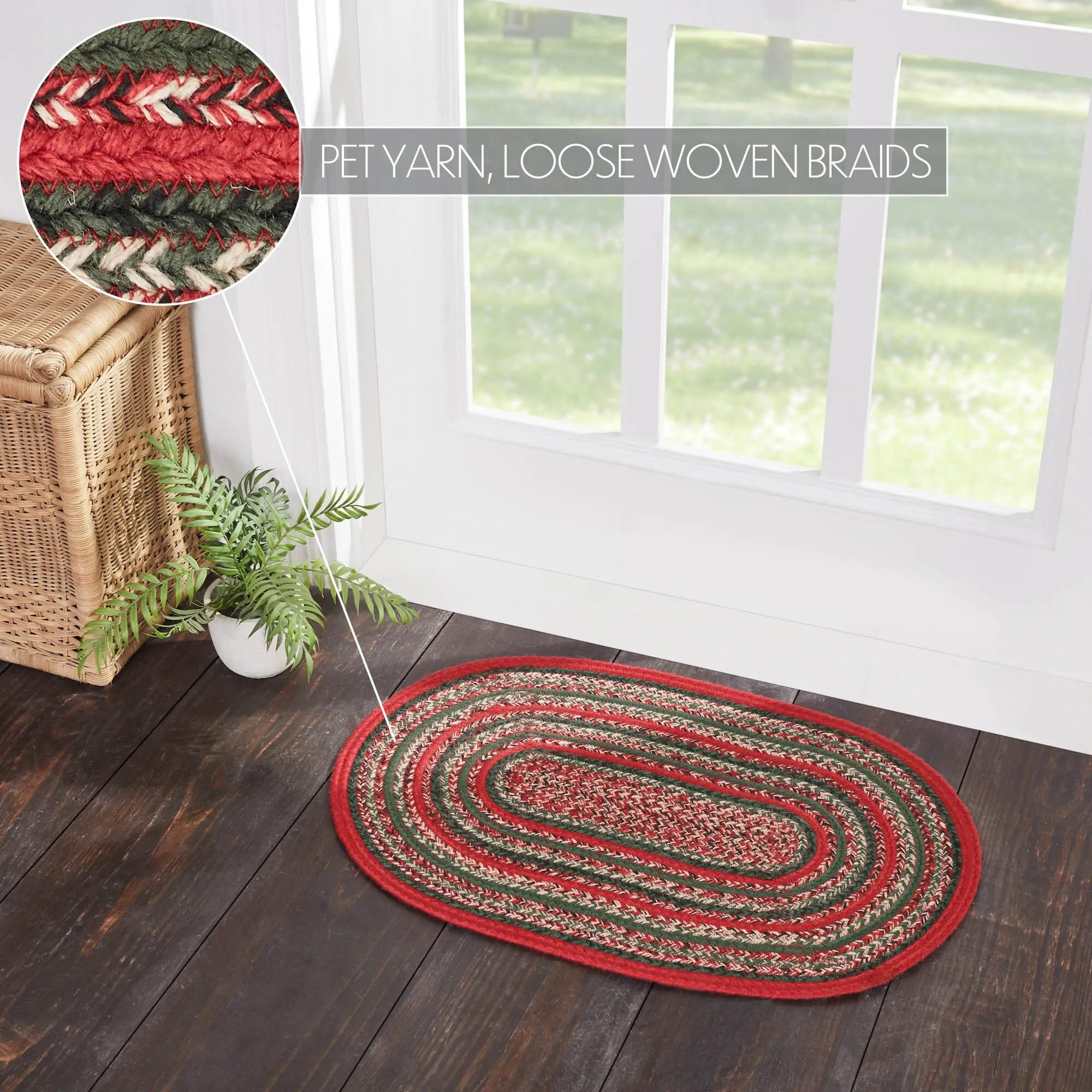 Forrester Indoor/Outdoor Oval Braided Rug 20x30"