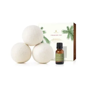 Frasier Fir Wool Dryer Balls And Laundry Fragrance Oil Set