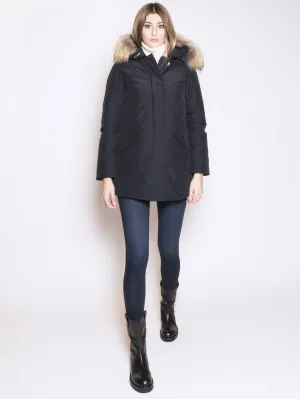 Giaccone parka in ramar Blu