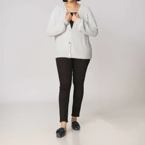 Grey Mid Length Cardigan PW2904