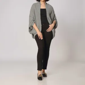 Grey Mid Length Cardigan PW2905