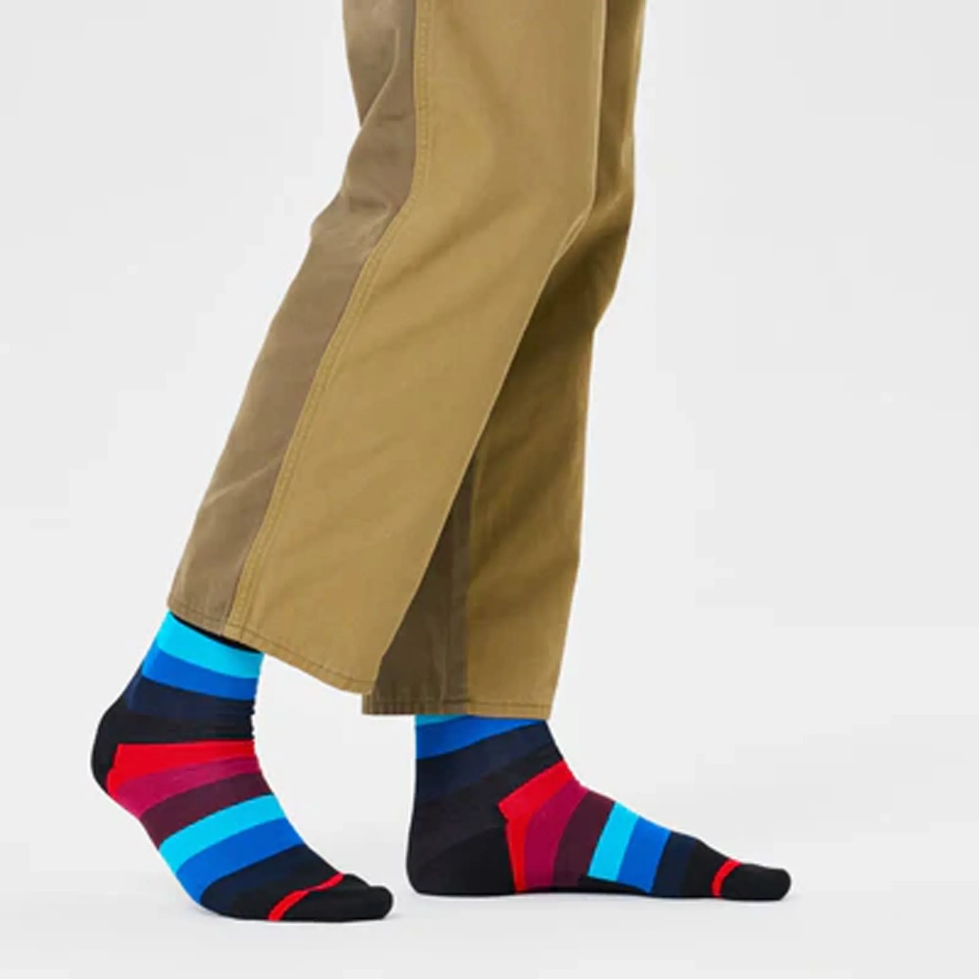 Happy Socks | STRIPE SOCK  { MULTI/BLACK