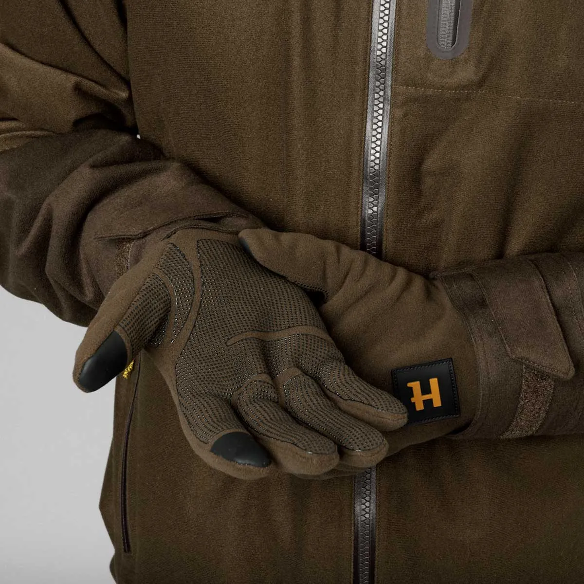 HARKILA Forest Hunter WSP Gloves - Hunting Green / Shadow Brown