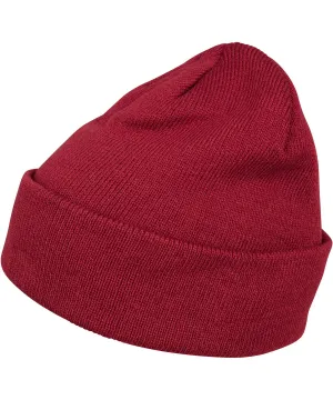 Heavy knit beanie | Burgundy