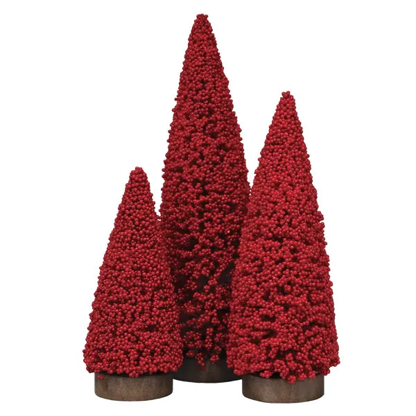 Holiday Berry 3 Tree Set