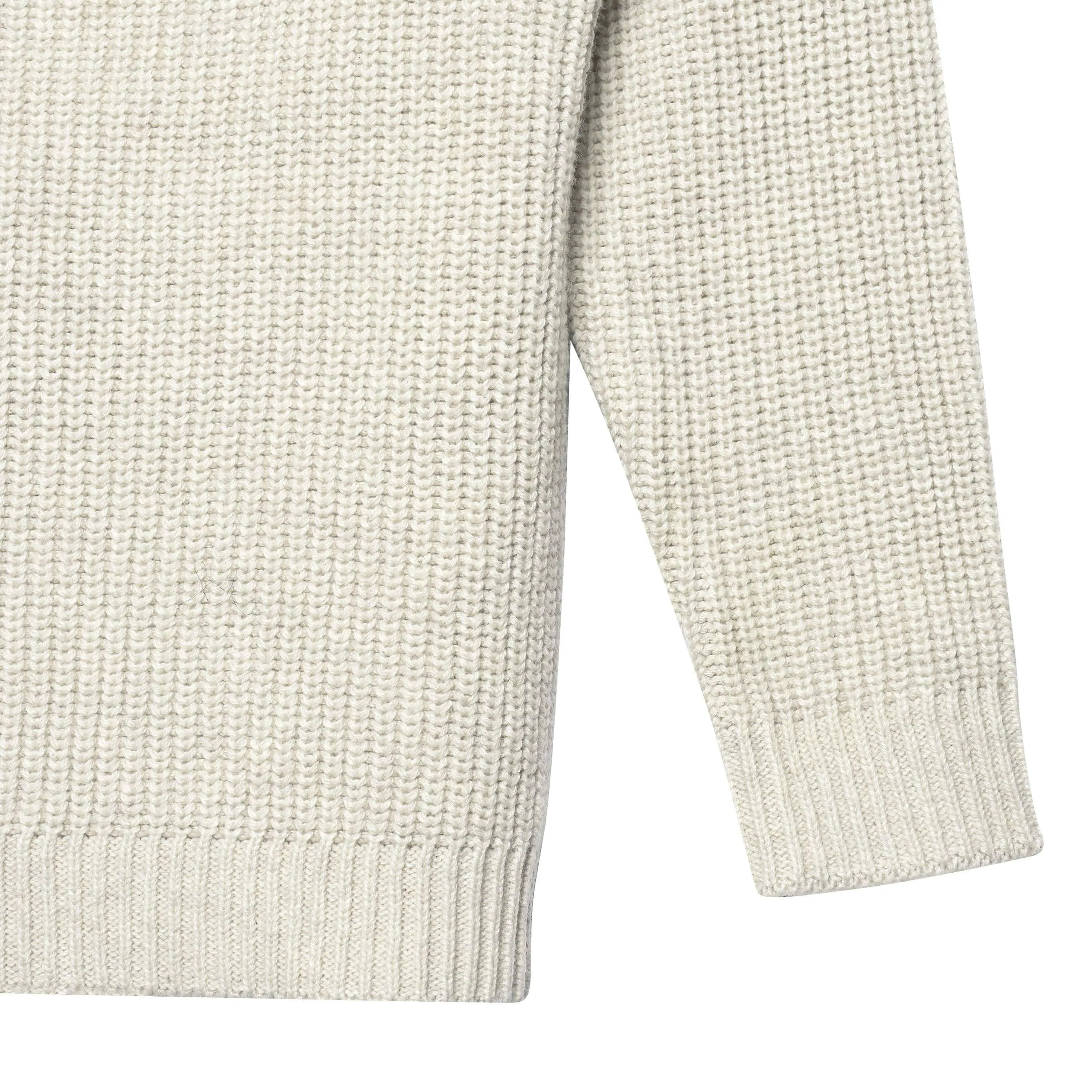 Infant & Toddler Boys Oatmeal Heather Zip Front Sweater