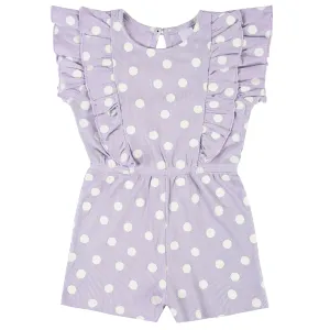 Infant & Toddler Girls Purple Ruffled Romper