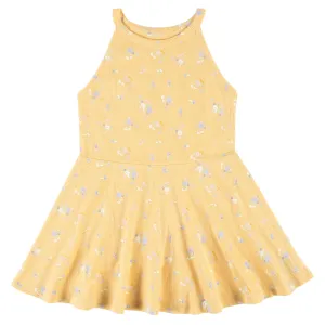 Infant & Toddler Girls Yellow Sleeveless Halter Dress