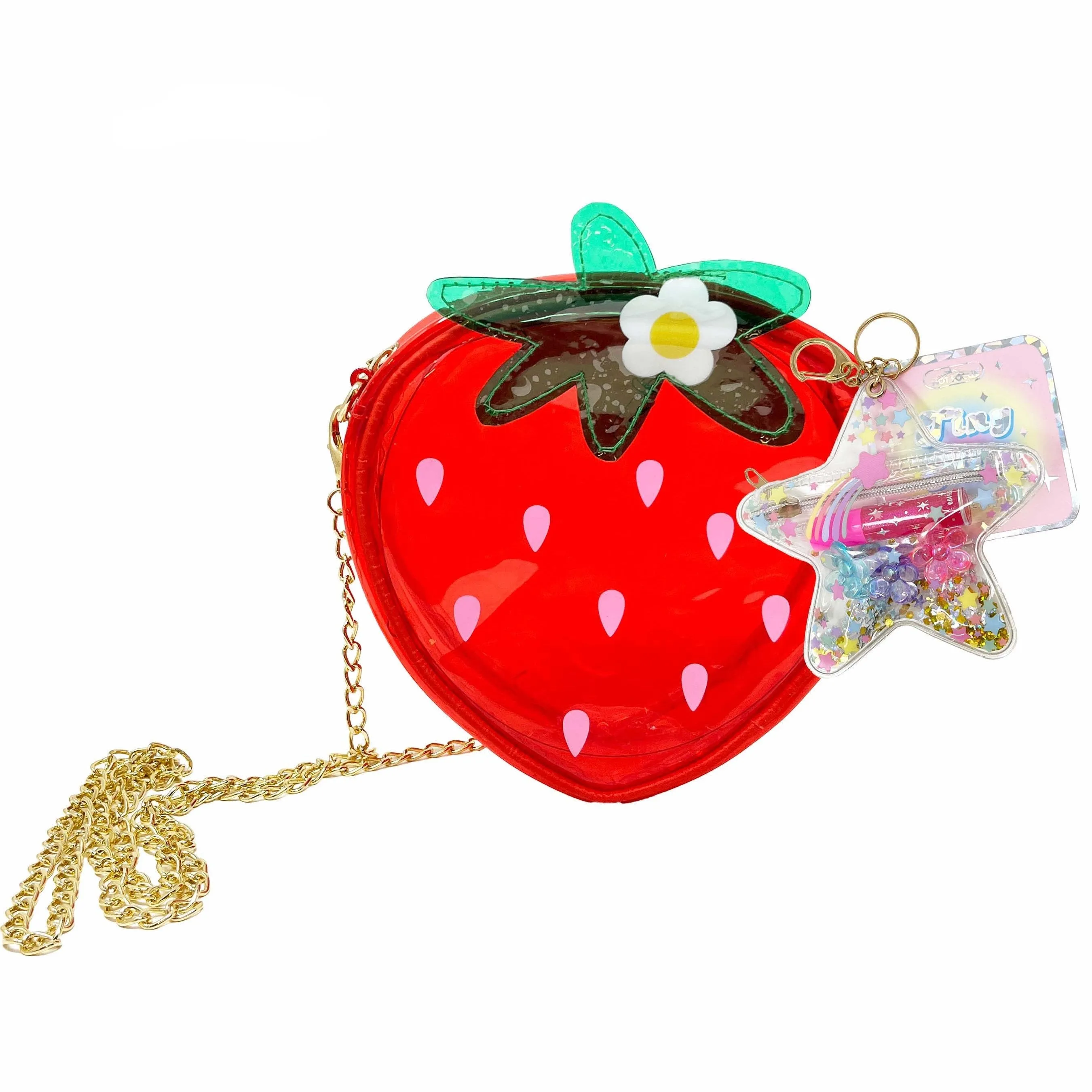 Jelly Crossbody Bag, Strawberry