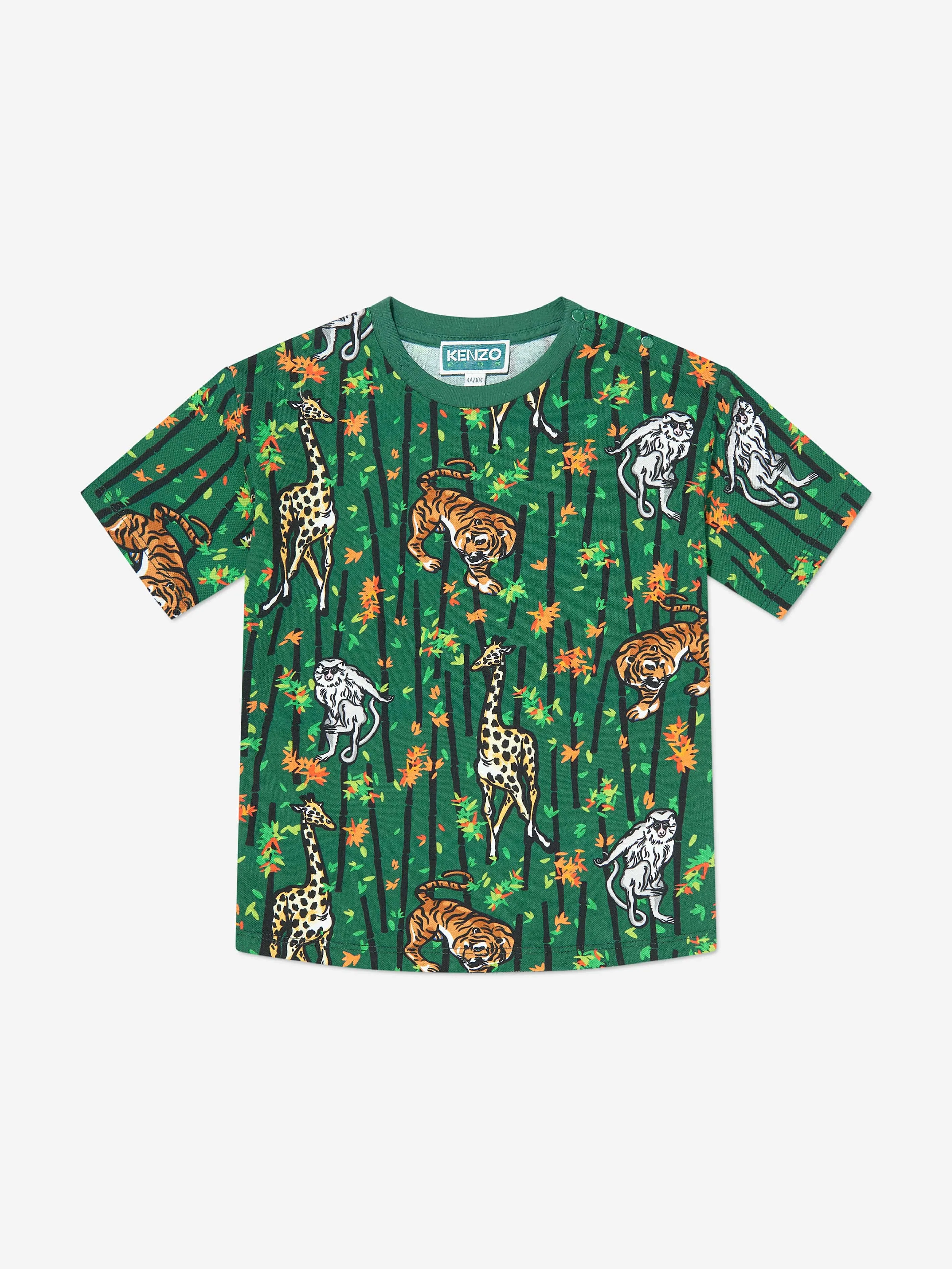 KENZO Baby Boys Jungle T-Shirt in Green