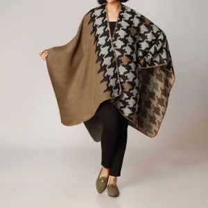 Khaki Cape Shawl PW2814