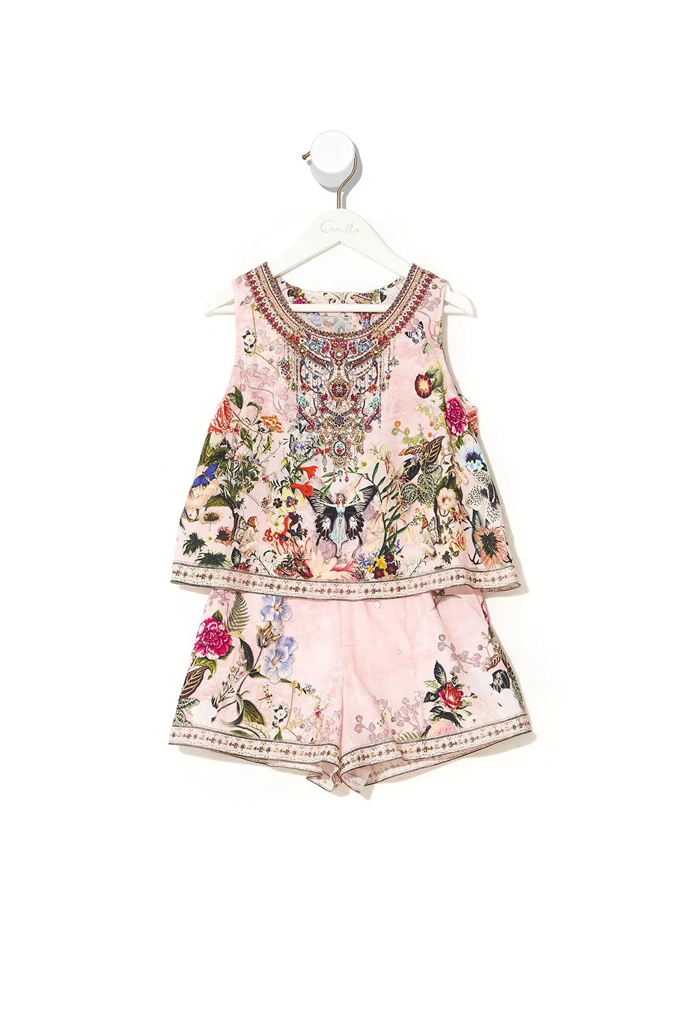 KIDS DOUBLE LAYER PLAYSUIT 4-10 YOUNG HEARTS