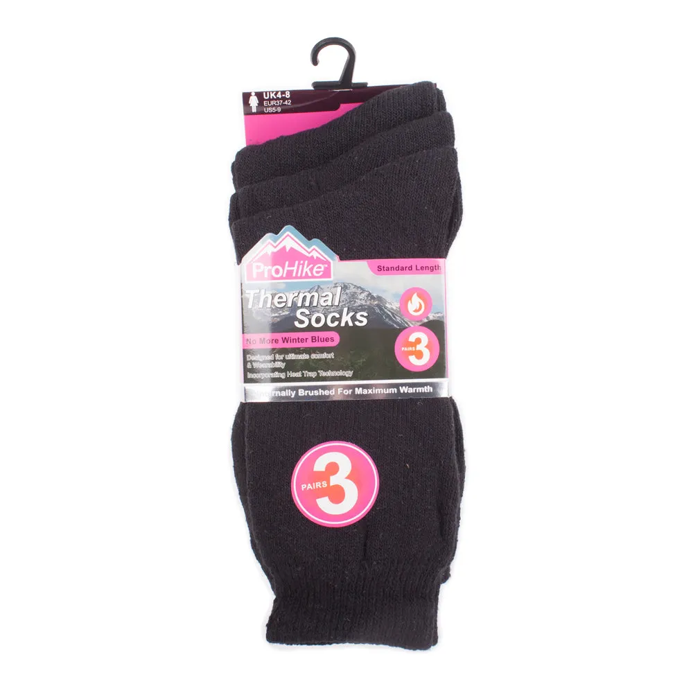 Ladies Short Brushed Thermal Socks