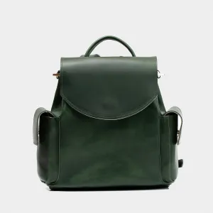 Leather backpack - Chatelet (Forest Green)