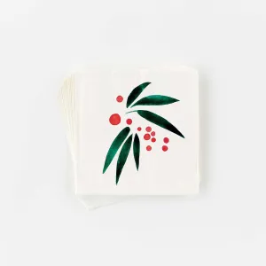 Leaves & Berries Holiday Paper Napkins