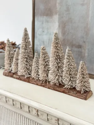 LED Soft Beige Fir Forest Scene