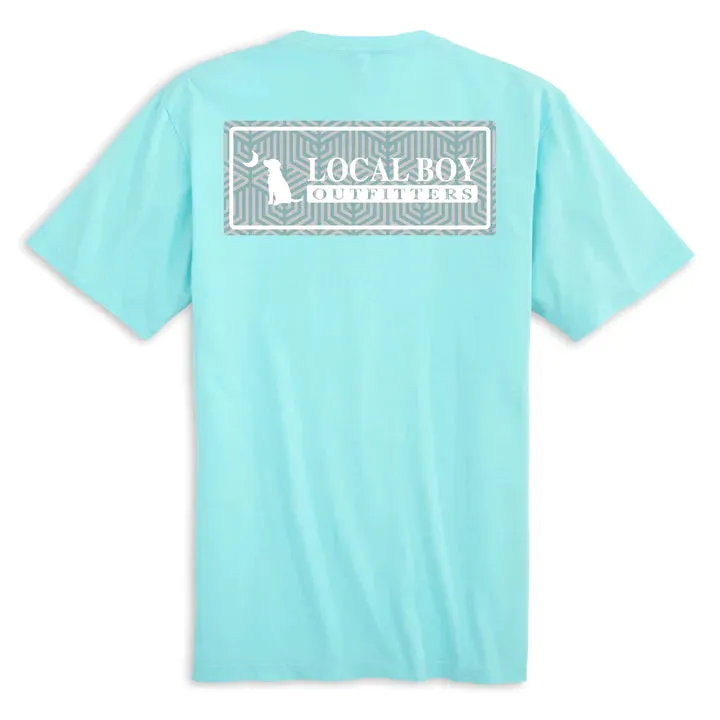 Local Boy Outfitters Geo Pattern T-shirt L1000257-AQU