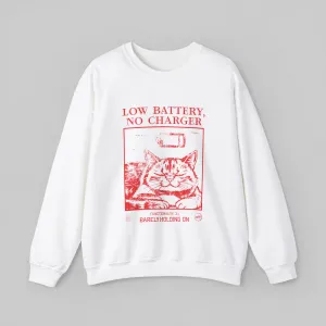 Low Battery Vintage Sweatshirt for Women