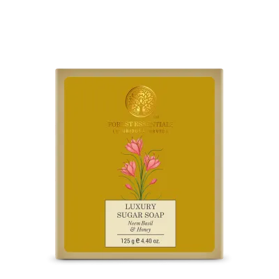 Luxury Sugar Soap Neem Basil & Honey - Forest Essentials