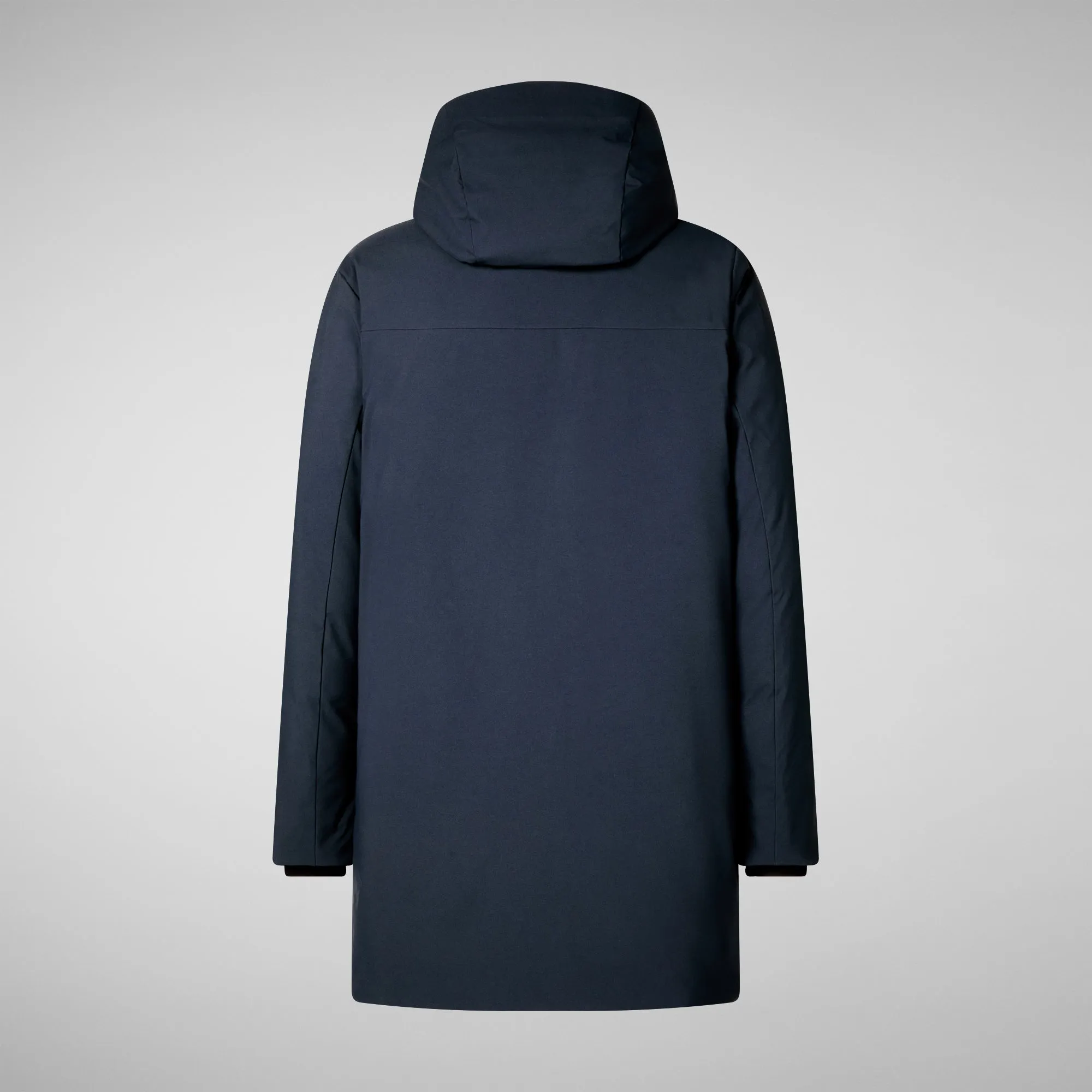 Man's hooded parka Daucus in blue black