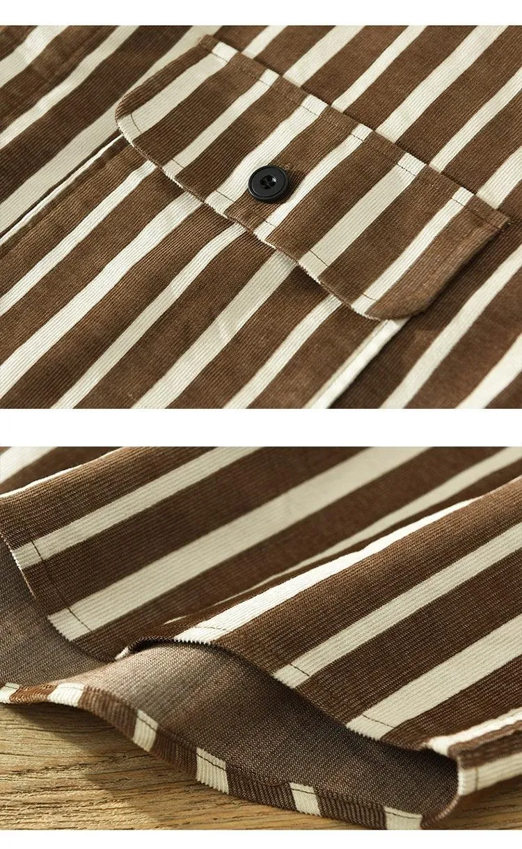 Men’s Loose Striped Shirt