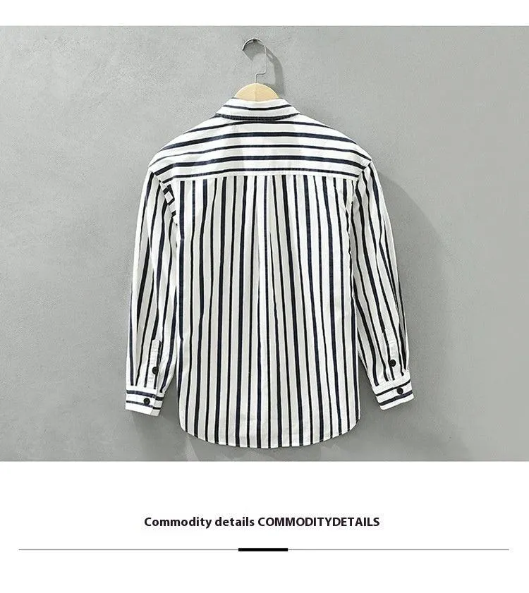 Men’s Loose Striped Shirt