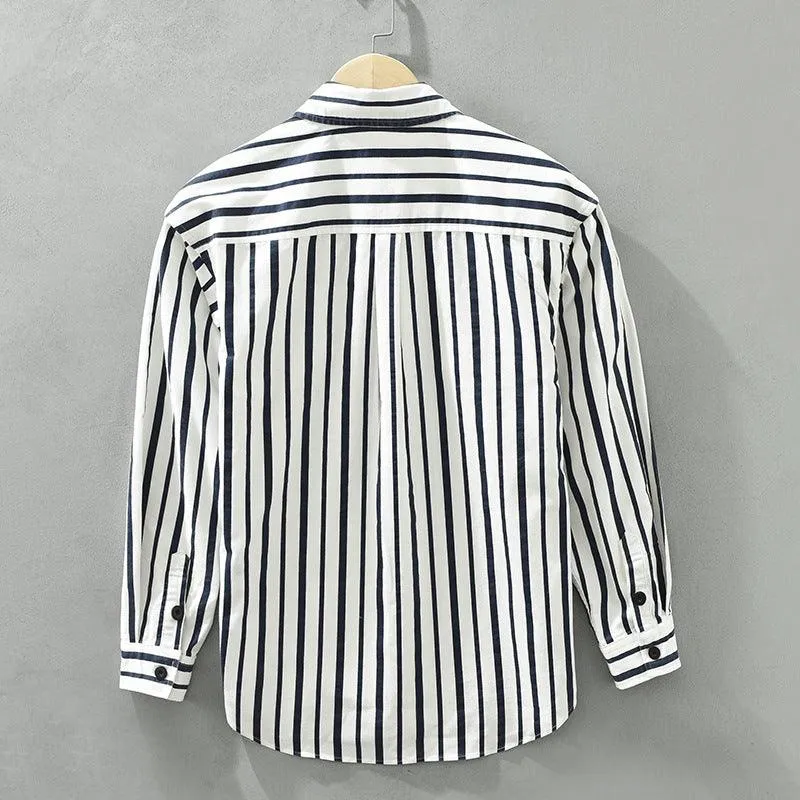 Men’s Loose Striped Shirt