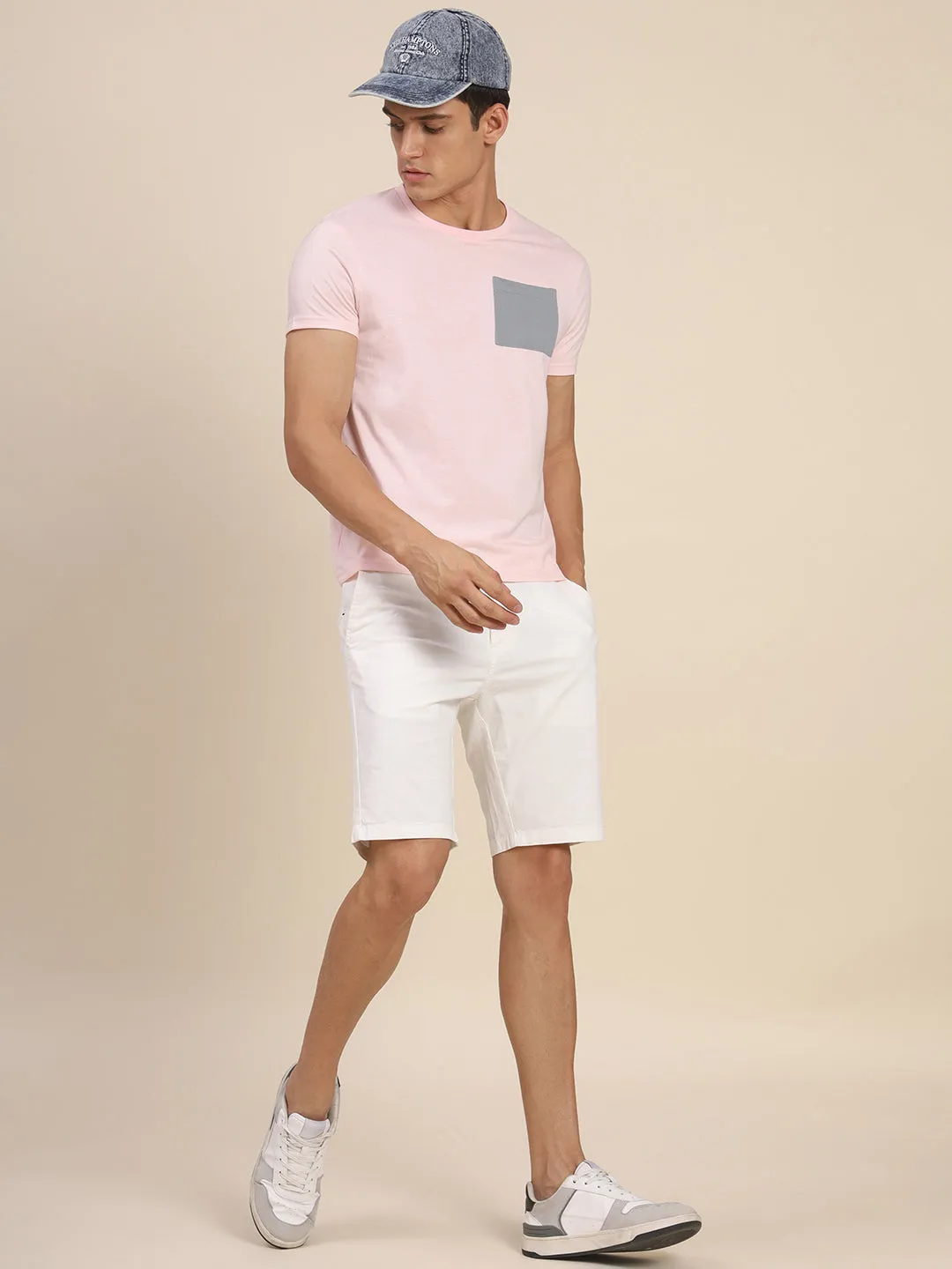 Men's Pink Tshirts Wardrobe Essentials Soft And Stretchy Fabric