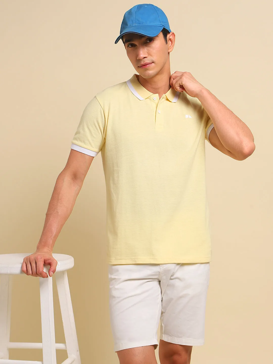 Men's Yellow Tshirts Wardrobe Essentials Soft And Stretchy Fabric