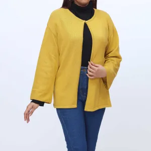 Mustard Mid Length Cardigan PW3908