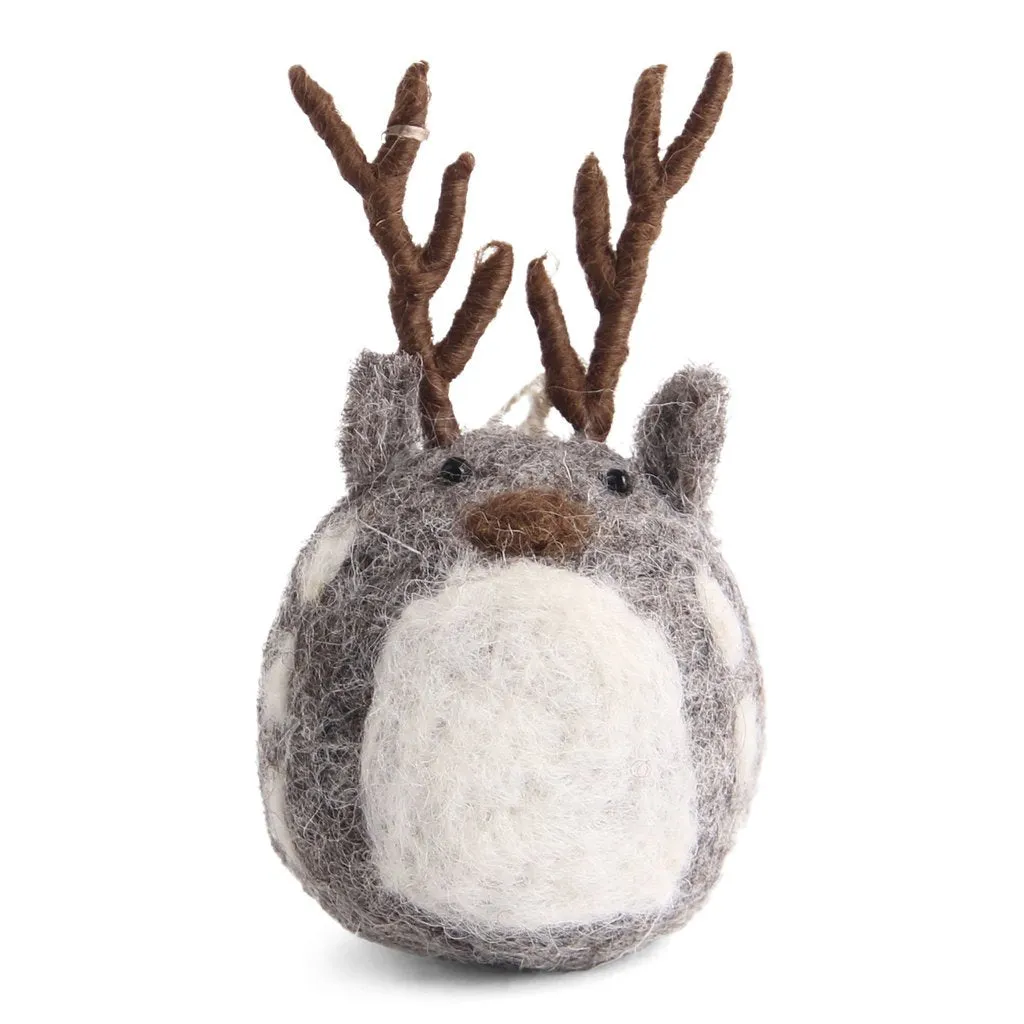 Én Gry & Sif Felt Mini Deer Ornament