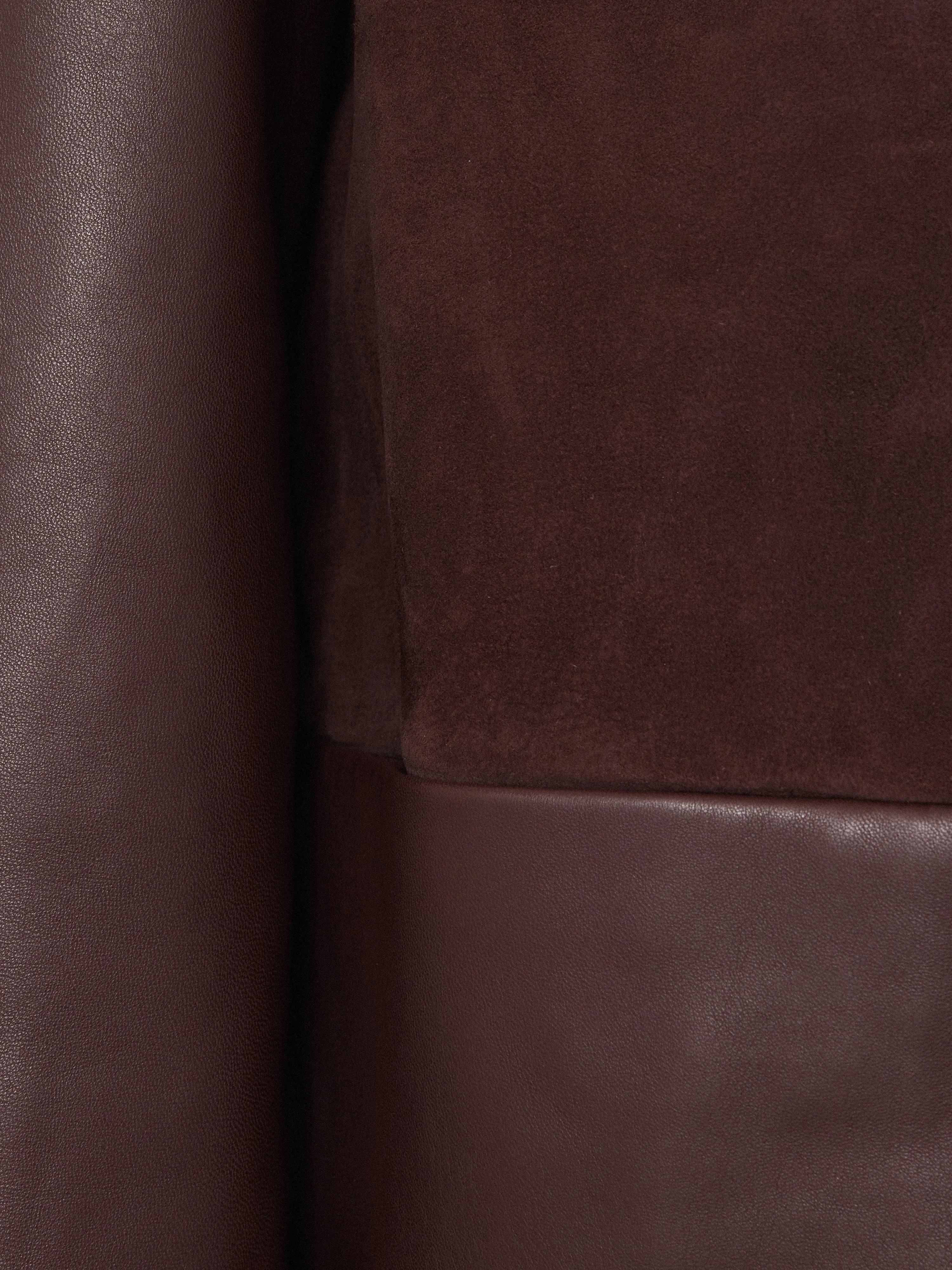 Nakoa Leather Mix Jacket | Oxblood