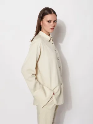 Natural Collared Long Shirt