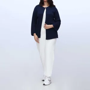 Navy Mid Length Cardigan PW3908